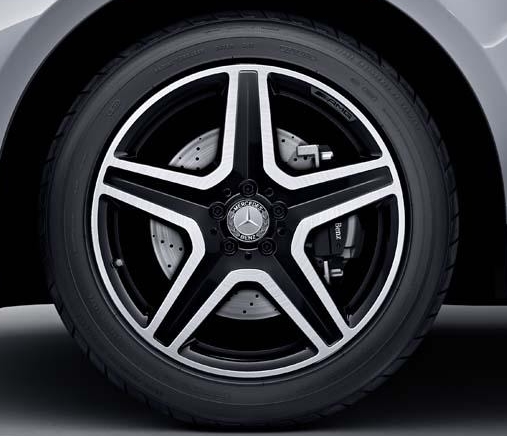 Колеса в сборе Mercedes ML-Class GLE W166 AMG R20 (черные диски и летняя ре...