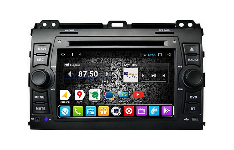 Navi Toyota Prado 120 - штатная магнитола Тойота Ленд Крузер Прадо 120