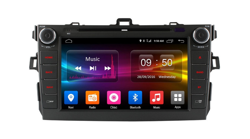 Магнитола для Тойота Королла Е150 на Андроид - ШГУ CarMedia OL-8694
