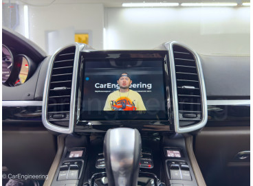 Большой Android монитор Porsche Cayenne 2 (замена штатной магнитолы Порше Кайен 958)