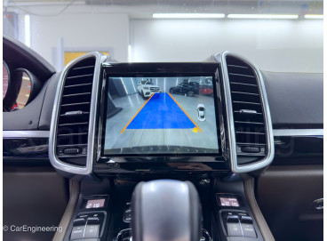 Большой Android монитор Porsche Cayenne 2 (замена штатной магнитолы Порше Кайен 958)