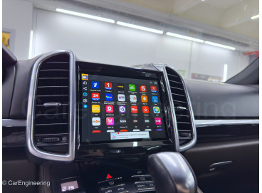 Большой Android монитор Porsche Cayenne 2 (замена штатной магнитолы Порше Кайен 958)