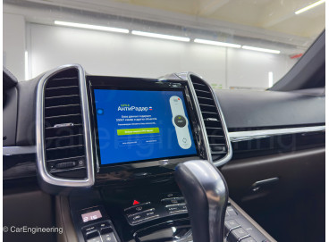 Большой Android монитор Porsche Cayenne 2 (замена штатной магнитолы Порше Кайен 958)