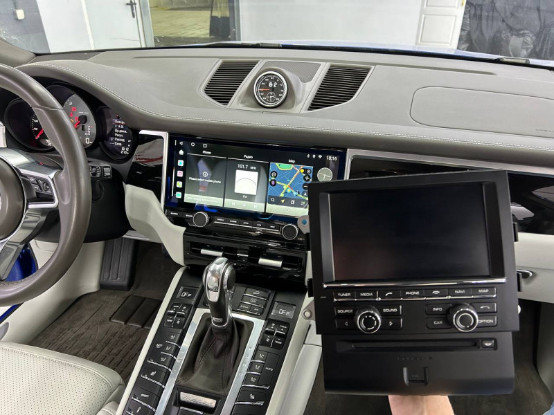 Android монитор в Porsche Macan 2013-2018 (магнитола Порше Макан в стиле 2022)