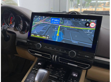 Большой монитор 12.3 на Porsche Cayenne E2 958 (Андроид экран в Порше Кайен)