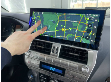 Android магнитола в Toyota Prado 150 2017-2024 (монитор в стиле Lexus)