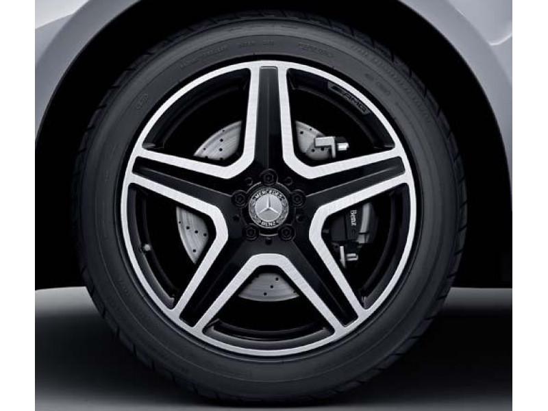 Колеса в сборе Mercedes ML-Class GLE W166 AMG R20 (черные диски и летняя резина)