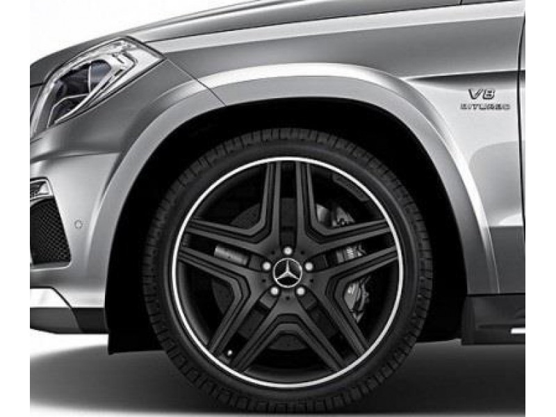 Черные колеса в сборе Mercedes GL GLS 63 AMG R21 (летняя резина)