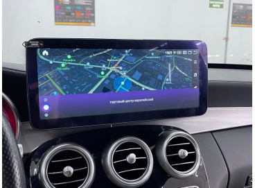Монитор 10' или 12' и Яндекс навигация Mercedes Benz C Class W205 (навигатор Мерседес В 205)