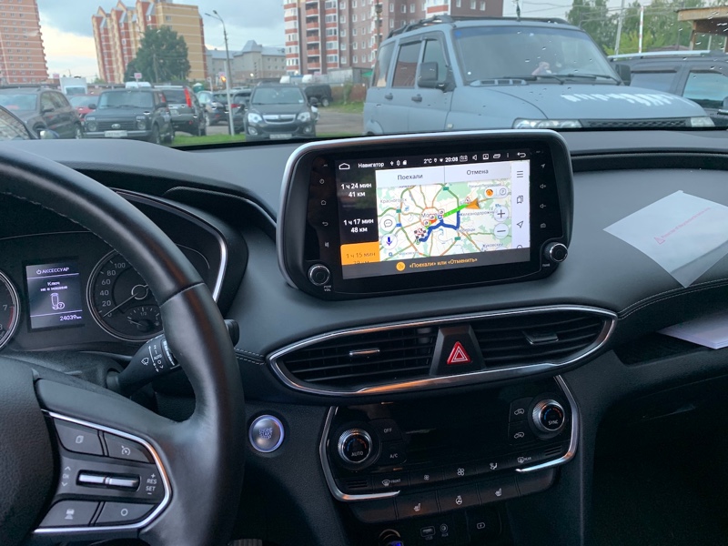 Android навигация Hyundai Santa Fe 2019 и 2020 года