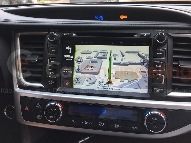 Головное устройство Тойота Хайлендер 2014, 2015, 2016 Андроид 6.0.1