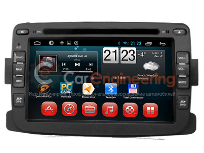 Штатная магнитола Рено Дастер 2012, 2013 Redpower Android 4.4.2