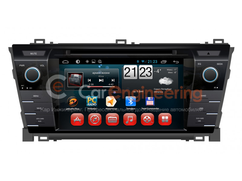 Штатная магнитола Тойота Королла 2008, 2013 Redpower Android 4.4.2