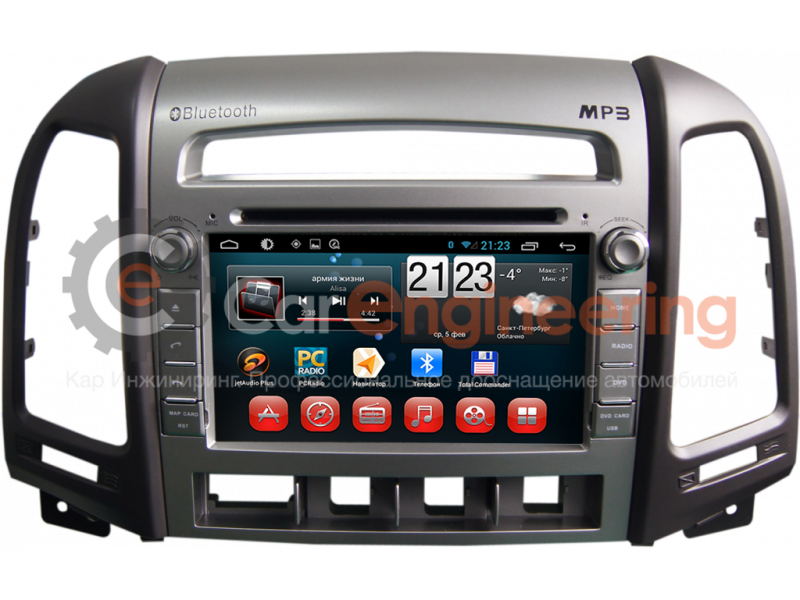 Штатная магнитола Хендай Санта Фе 2012, 2013 Redpower Windows