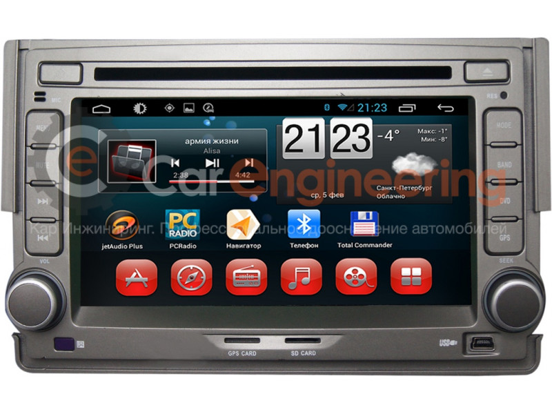 Штатная магнитола Хендай Н1 Старекс Redpower Android 4.4.2