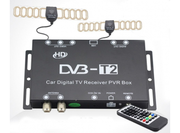 ТВ-тюнер DVB-T2 CarMedia 2 антенны