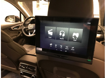 Задние мониторы Audi Q7 (мониторы в подголовники)