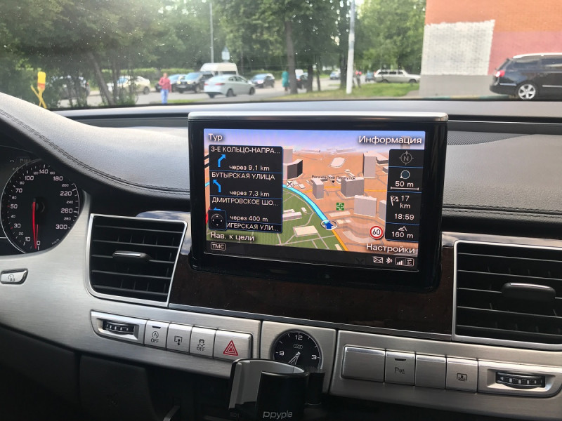 Штатная навигация Ауди А8 D4 (Audi A8)