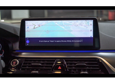 Навигация с пробками BMW 5 G30 (Android и Яндекс Навигатор БМВ 5)