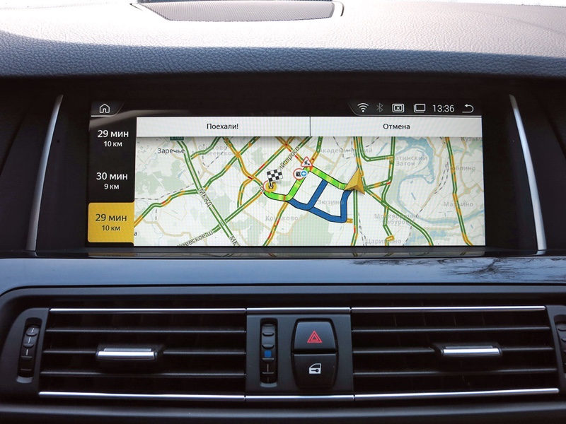 Штатный монитор на Андроид в BMW 5 серии (Android экран 10.25 дюймов)