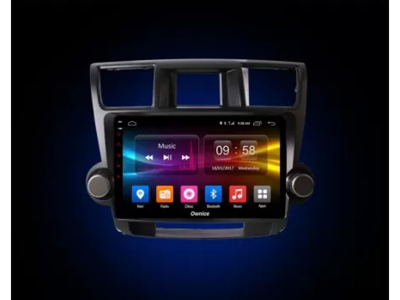 Штатная магнитола Android 10 Toyota Highlander U40 (2008-2013) Carmedia OL-1616-P6