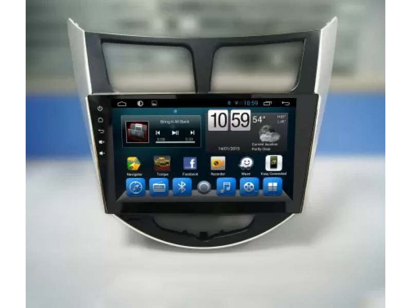 Штатная магнитола KR-9020-T8 Carmedia для Hyundai Solaris на Android 9