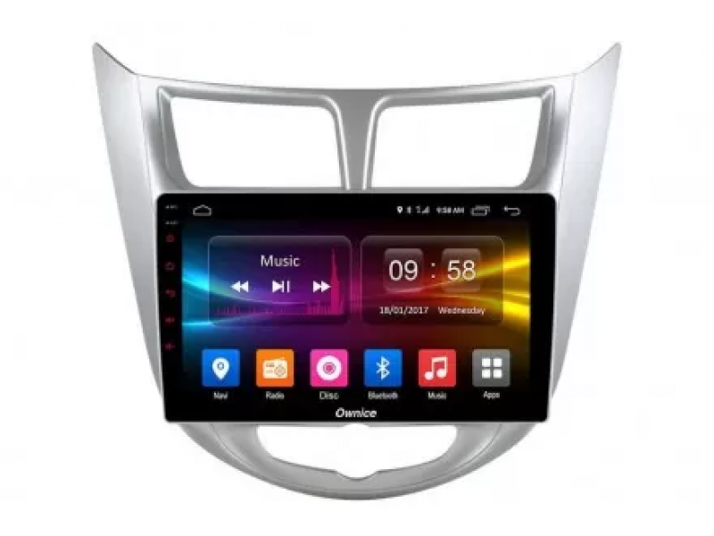 Головное устройство S9707E Roximo для Hyundai Солярис Android 8.0 G10