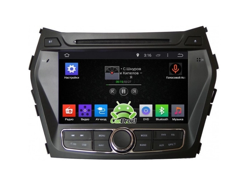 Головное устройство RD-2009D-N12 Hyundai Santa Fe (2012-2015) Android 9.0