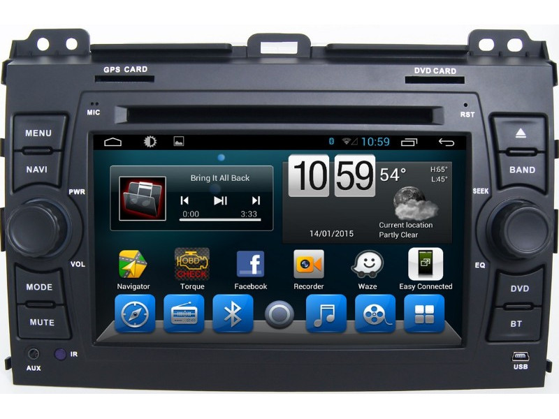 Штатная магнитола Android 9 Toyota LC Prado 120 (2002-2009) Carmedia KR-7095-T8