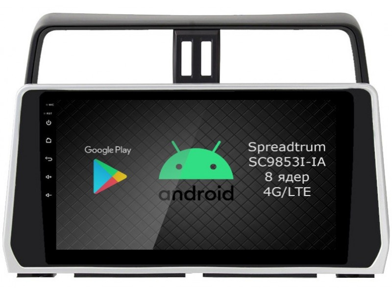 Магнитола Android 9 Toyota LC Prado 150 (2017-2020) Roximo RI-1126
