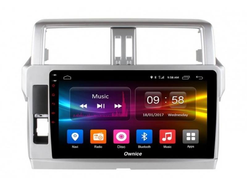 Штатное головное устройство Android 8 Toyota LC Prado 150 (2014-2017) Ownice G10 S1614E