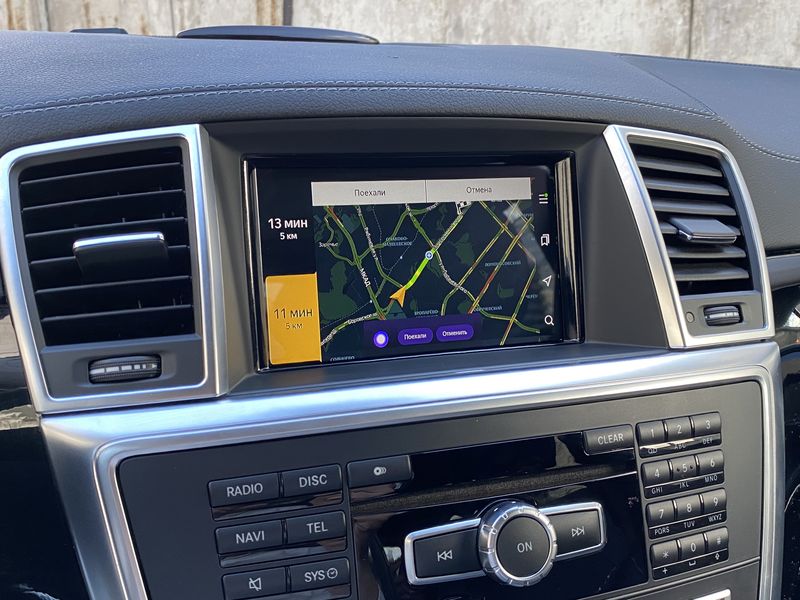 Android мультимедиа Мерседес МЛ - навигация Mercedes ML W166