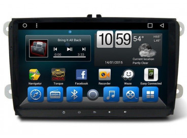 Штатное головное устройство Андроид 8 Фольксваген Поло (2009-2019) Carmedia YR-9122-S9