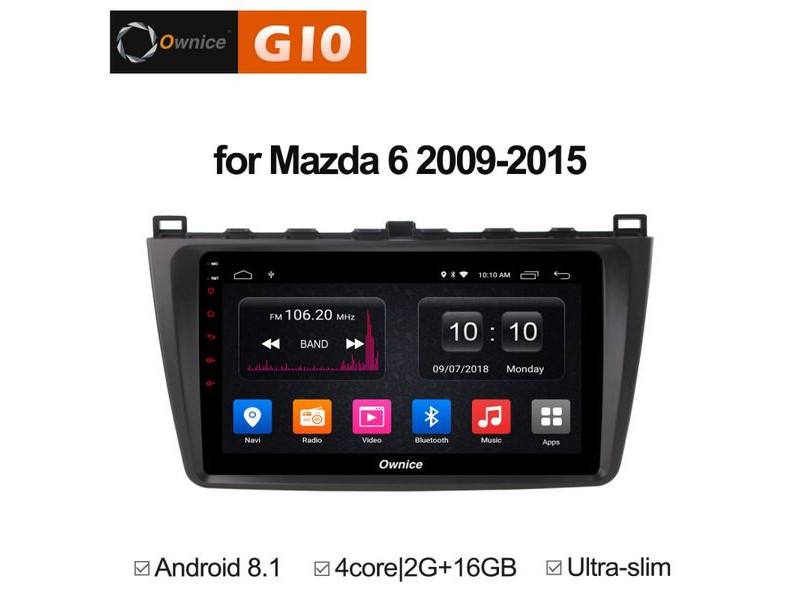 Головное устройство Roximo на Mazda 6 Android 6.0 (2007-2012)