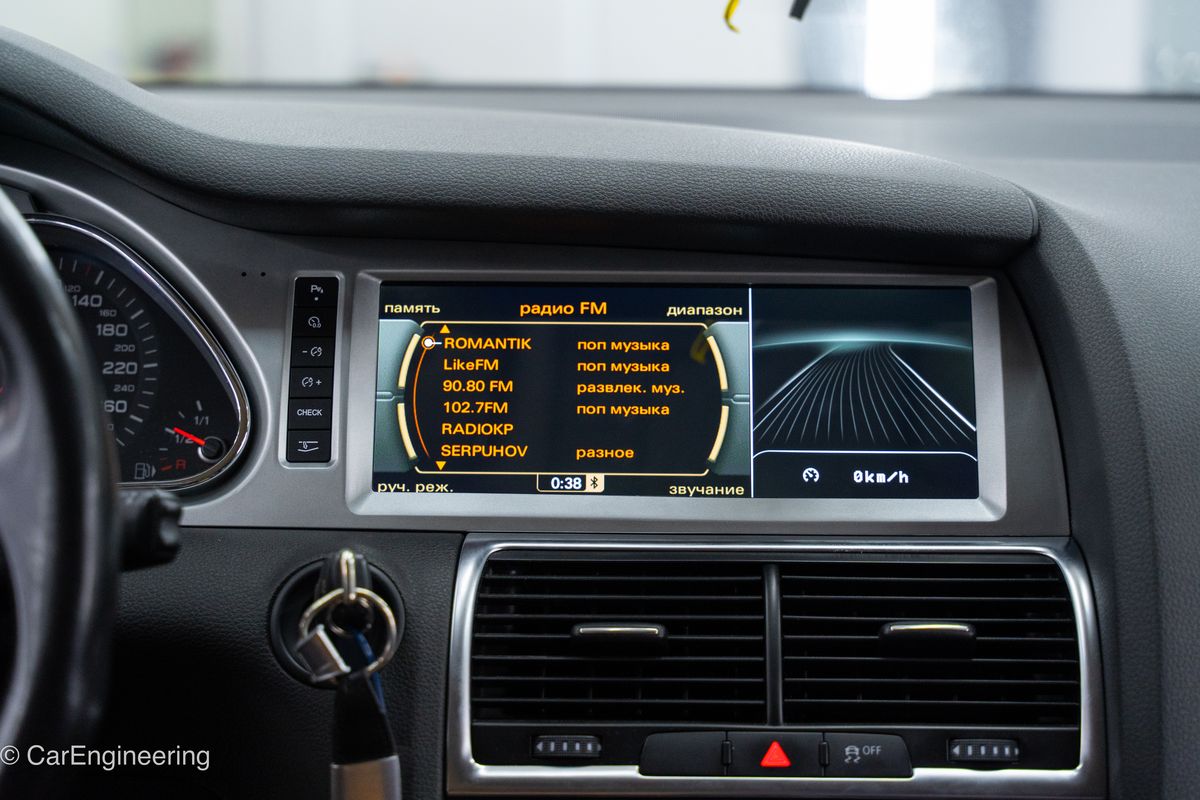 Установка Андроид монитора Audi Q7