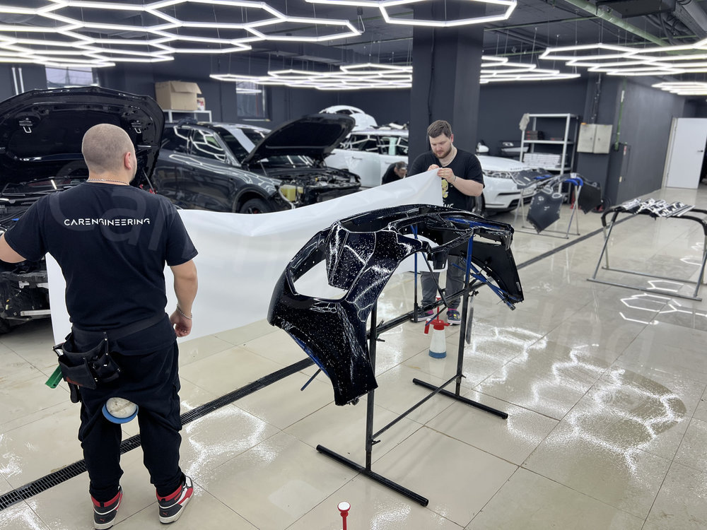 Подготовка бронепленки для BMW X1