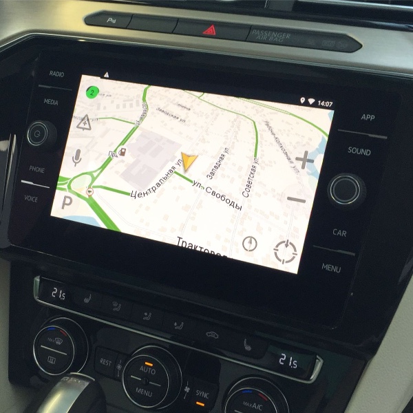 Android на Volkswagen Passat (навигация)